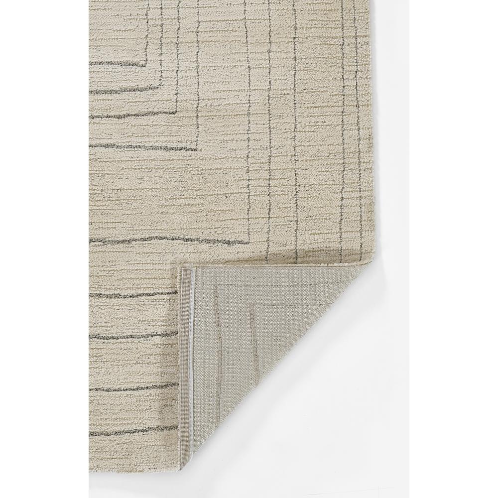 Contemporary Rectangle Area Rug, Ivory, 5'3" X 7'3". Picture 3