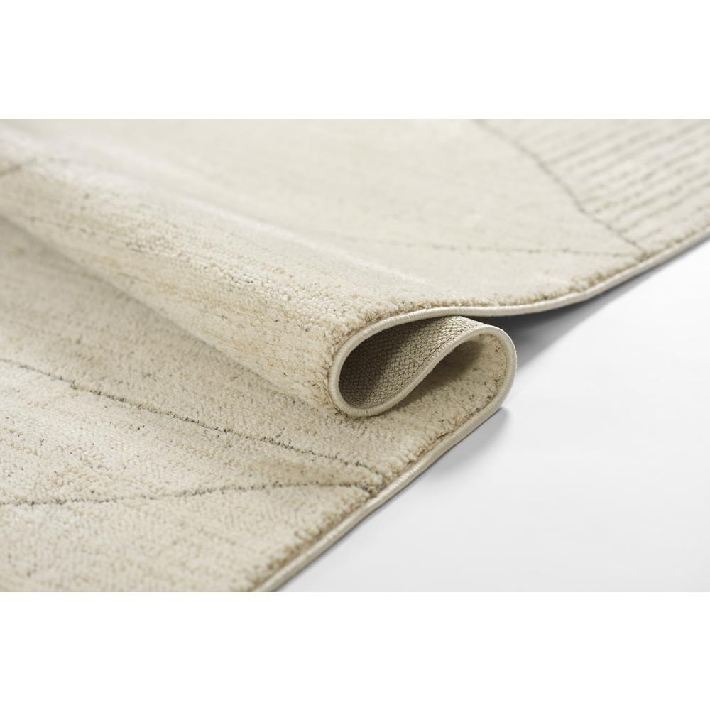Contemporary Rectangle Area Rug, Ivory, 5'3" X 7'3". Picture 9