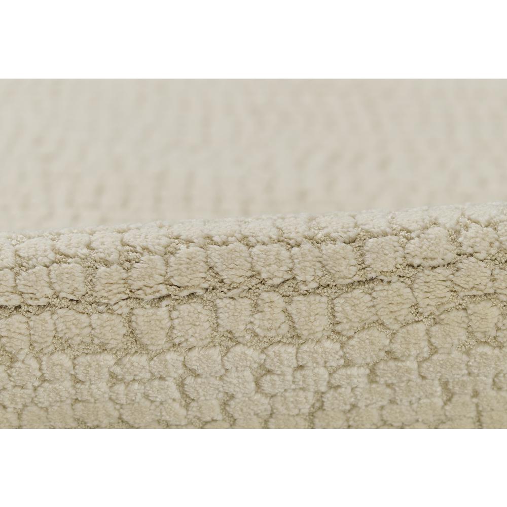 Contemporary Rectangle Area Rug, Ivory, 5'3" X 7'3". Picture 4