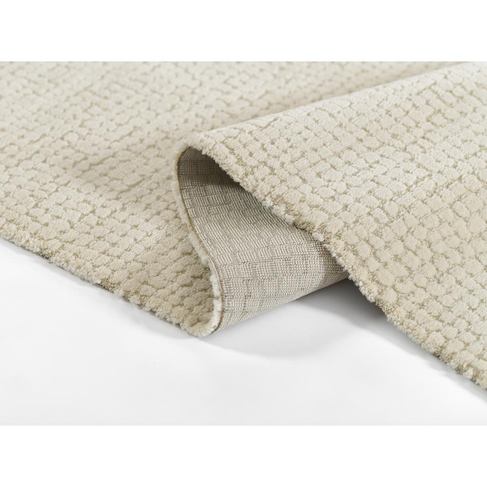 Contemporary Rectangle Area Rug, Ivory, 5'3" X 7'3". Picture 7