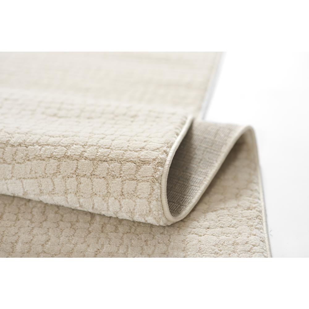 Contemporary Rectangle Area Rug, Ivory, 5'3" X 7'3". Picture 8