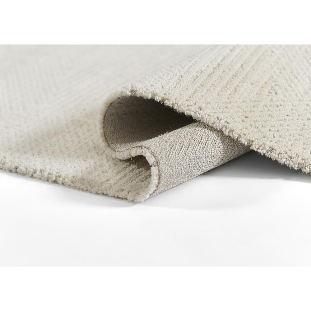 Contemporary Rectangle Area Rug, Ivory, 5'3" X 7'3". Picture 7