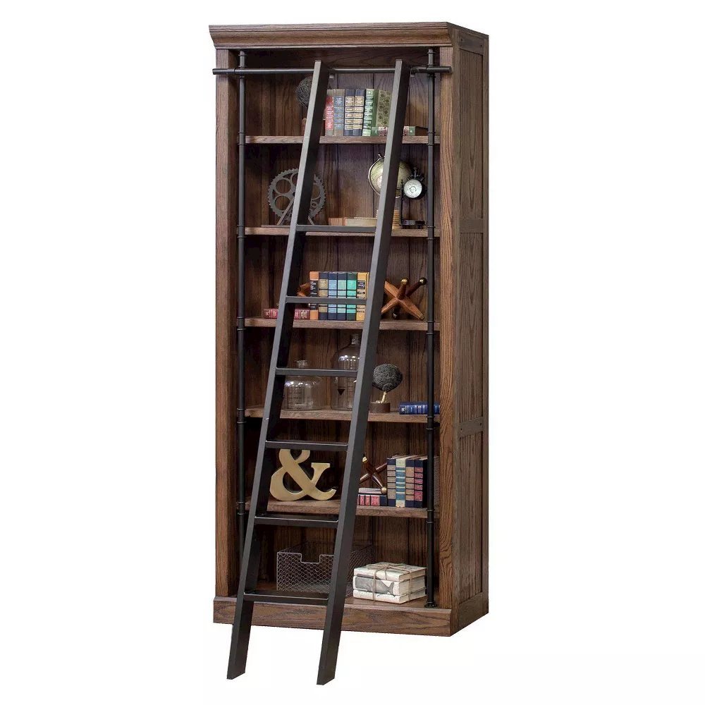 Avondale 8' Tall Wood Bookcase, Storage. Picture 1