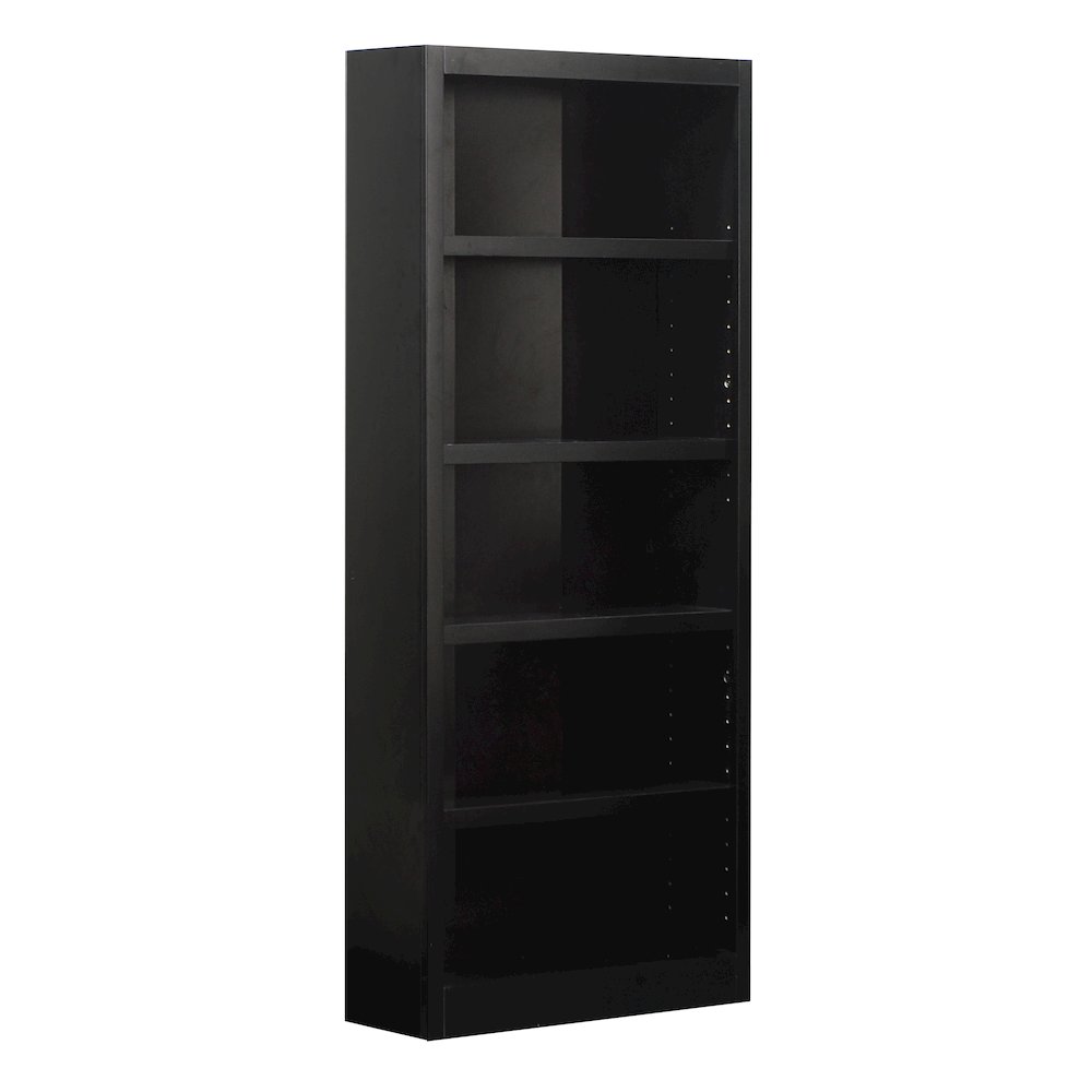 Concepts in Wood Single Wide Bookcase, 5 Shelves, Espresso Finish. Picture 4