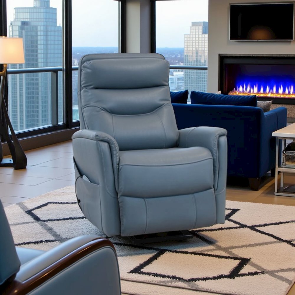 Azure Recliner Chairs Set of 2 – Power Lift Recliner with Headrest. Picture 3