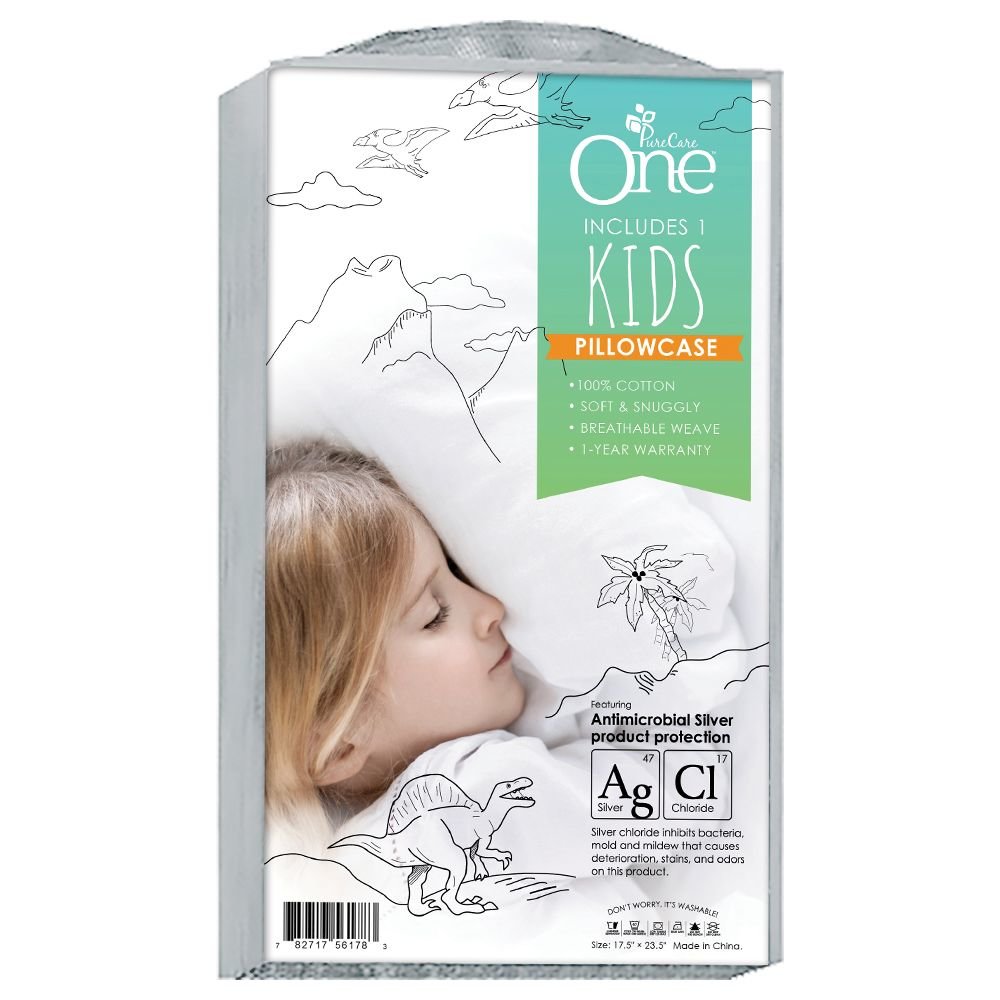 Kids One Pillowcase, White. Picture 1
