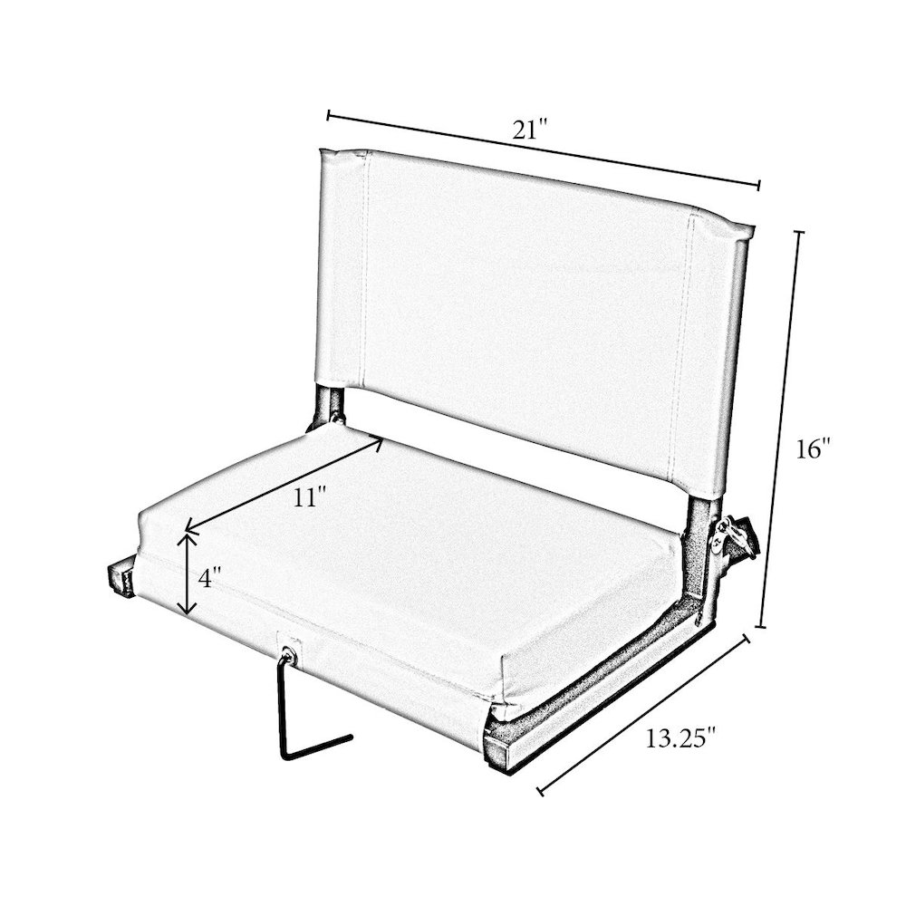 Stadium Chairs for Bleachers w/ Back Support. Picture 8