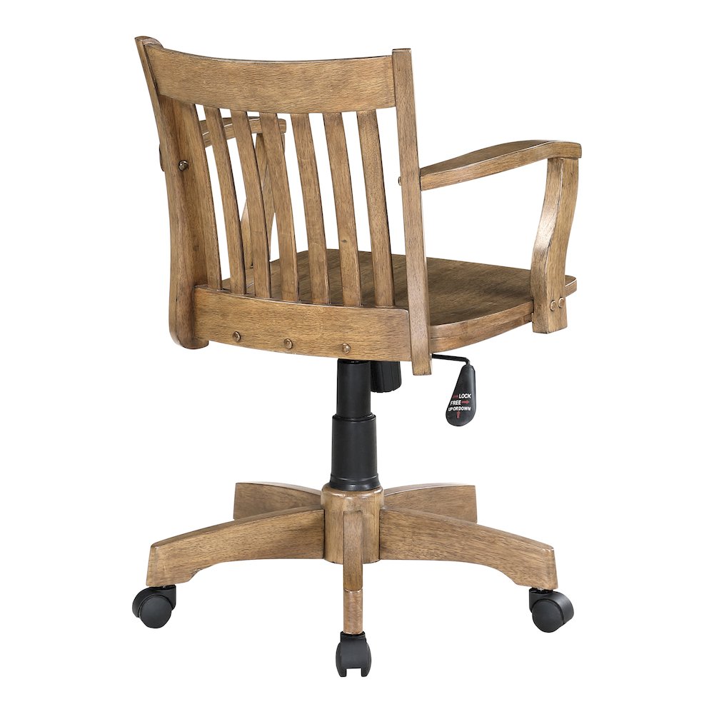 Deluxe Wood Banker's Chair. Picture 3