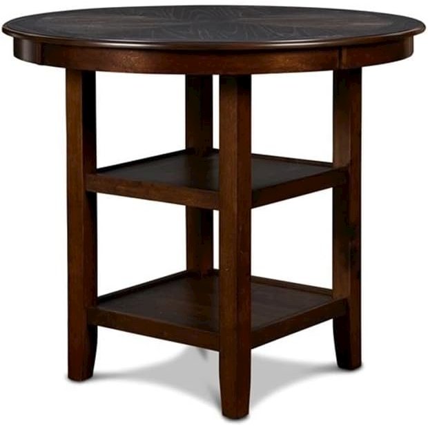 Gia 5-Piece Transitional Wood Dining Set in Cherry. Picture 4