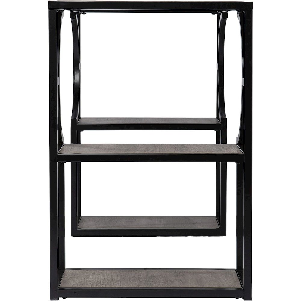 Tyberton Writing Desk with Storage - Transitional Design, Natural Iron and Wood. Picture 5