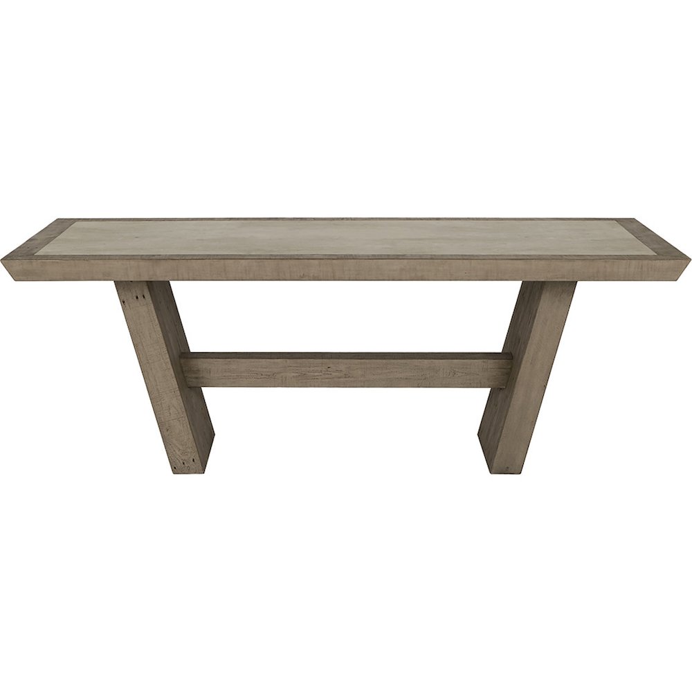 Efron 84" Reclaimed Wood Dining Table in Distressed Gray. Picture 4