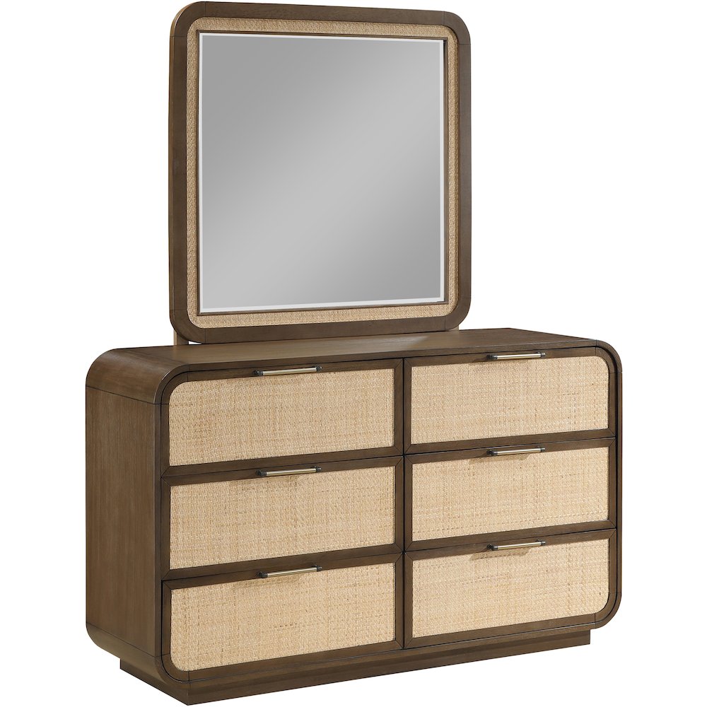 Windsor Brown Solid Wood Mirror. Picture 4