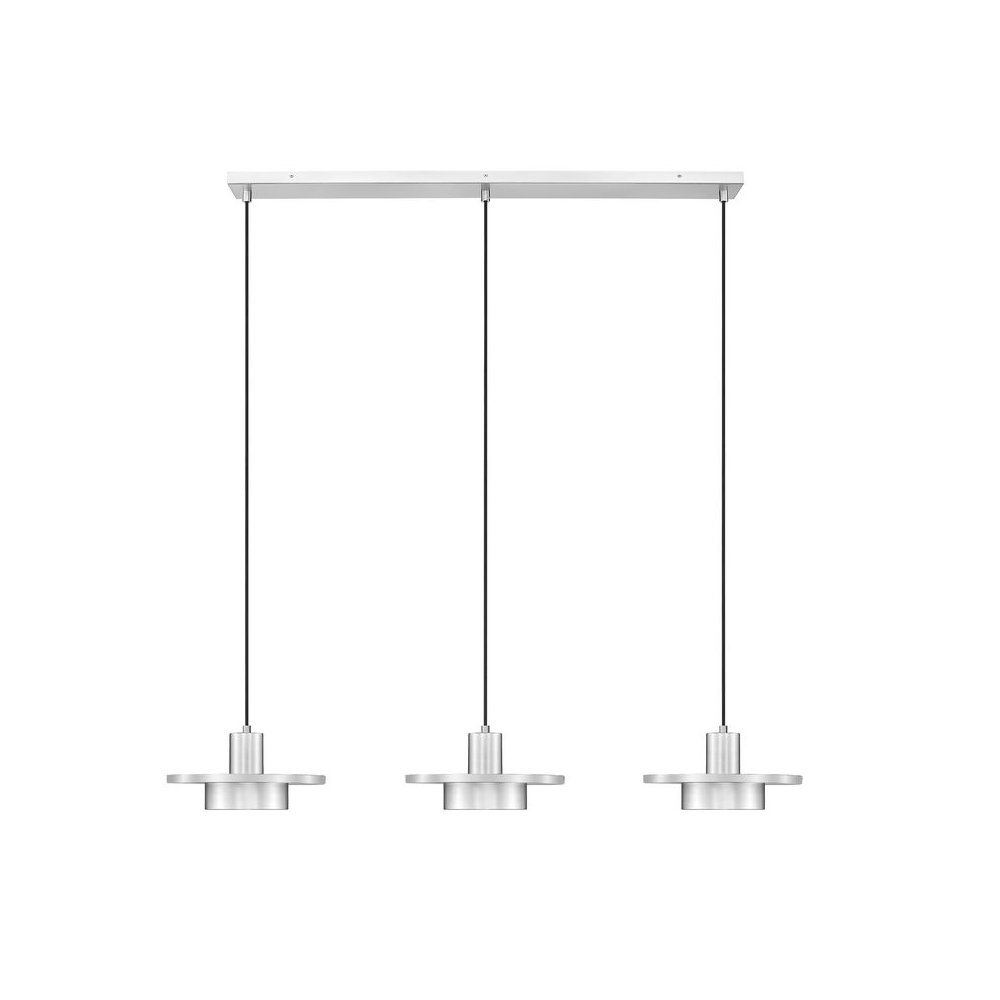 Z-Lite 3 Light Linear Chandelier, Brushed Nickel. Picture 2