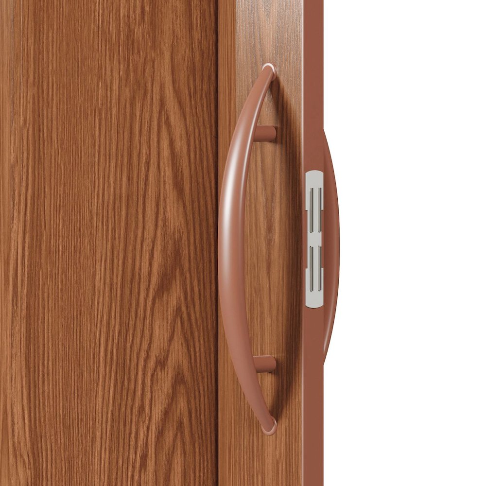 48" W Double Walled Foldable Heavy Duty Accordion Doors, Walnut. Picture 7