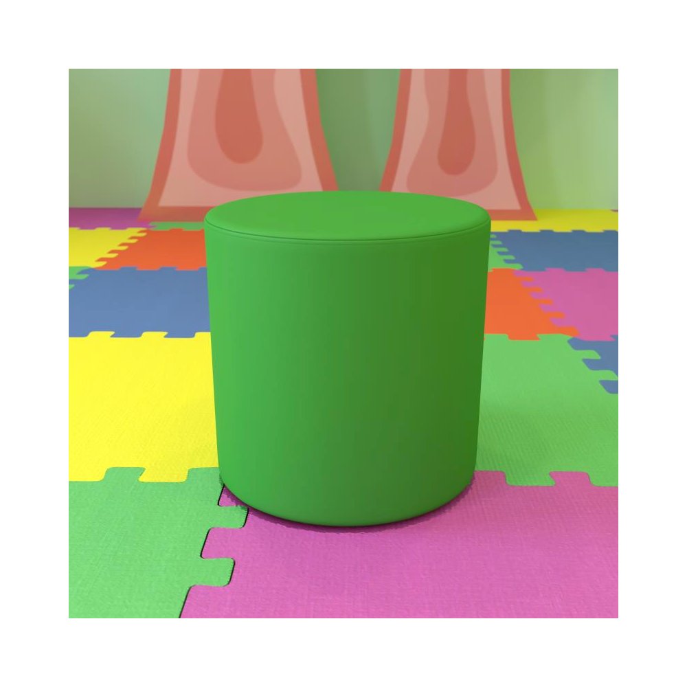 Soft Seating Flexible Circle for Classrooms and Common Spaces - 18" Seat Height (Green). Picture 2