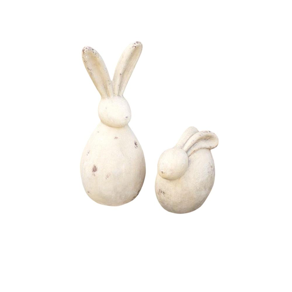 Set Of Two Rabbit Sculptures. Picture 1