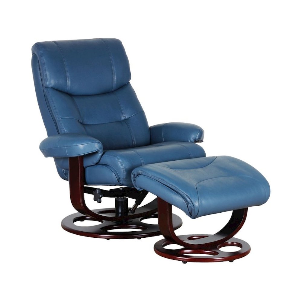 Dawson Swivel Pedestal Recliner w/Ottoman. Picture 1