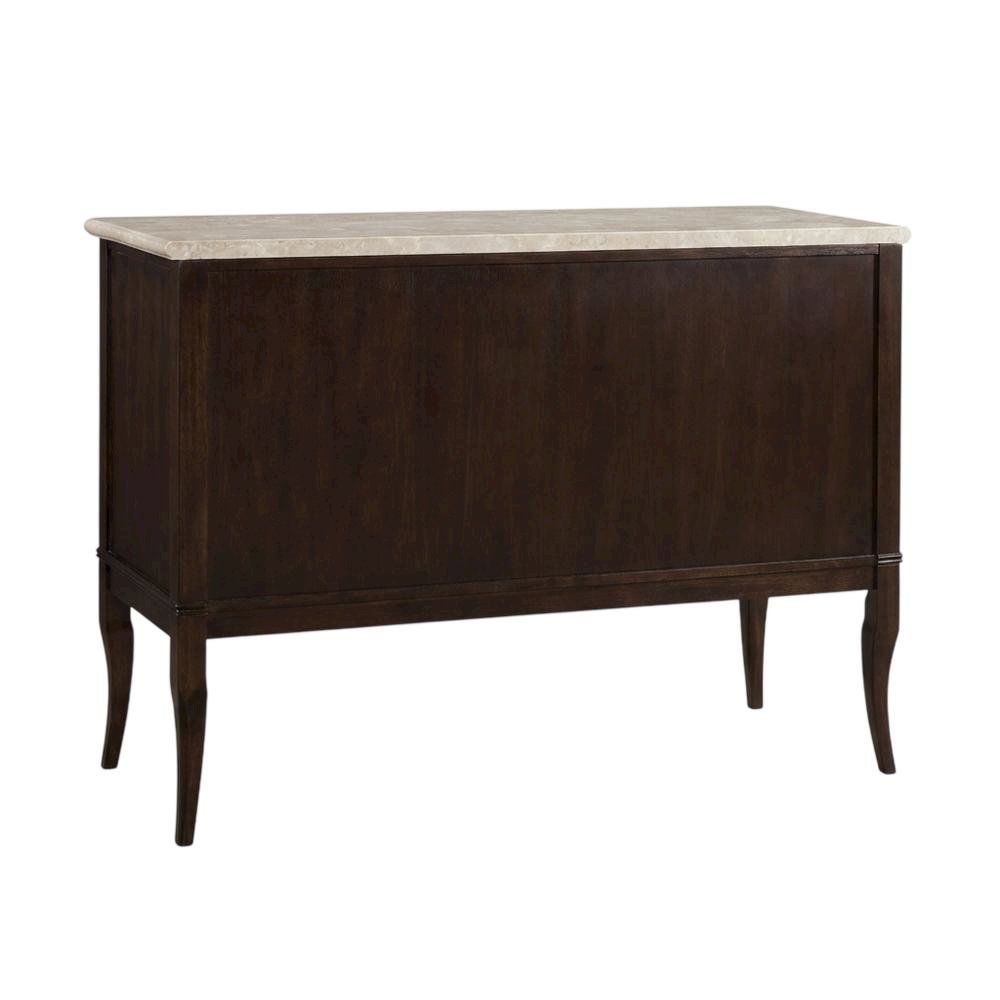 Merlot Cherry Finish Sideboard with Spacious Storage and Elegant Design. Picture 2