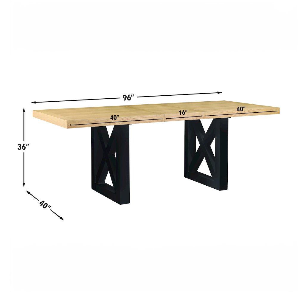 Magnolia 7pc Counter Table Black Base. Picture 11