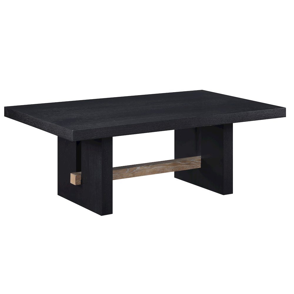 Aubrey 48" Coffee Table, Black Finish. Picture 1