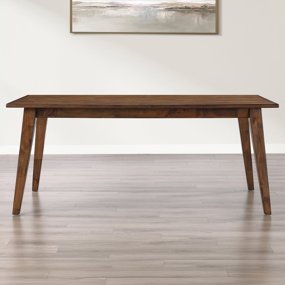 Canton 72" Solid Wood Dining Table, 6 Side Chairs. Picture 7