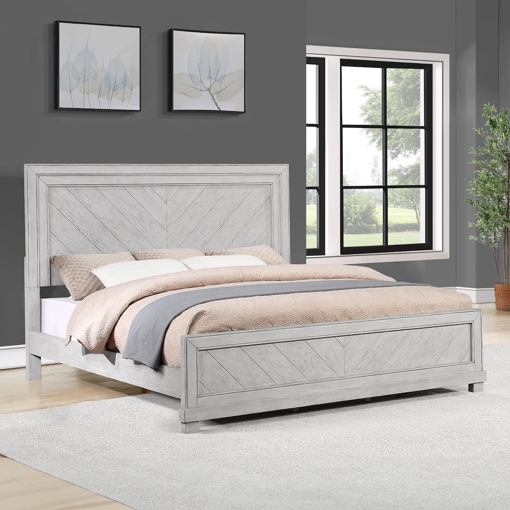 Montana Queen Bed, Gray. Picture 5