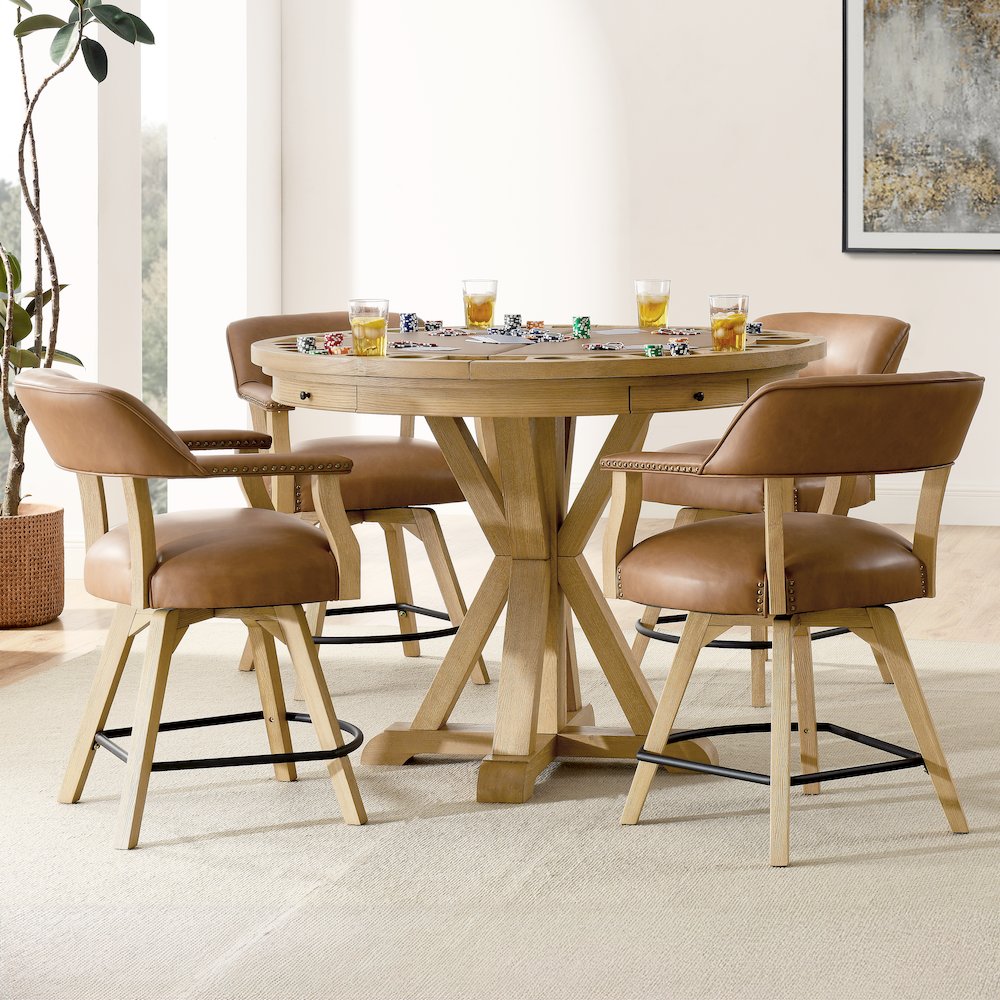 Rylie Game Top, Counter Table & 4 Counter Chairs. Picture 5