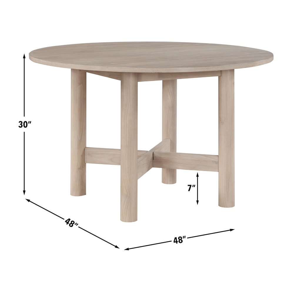 Gabby 48-inch Round Dining Table. Picture 6