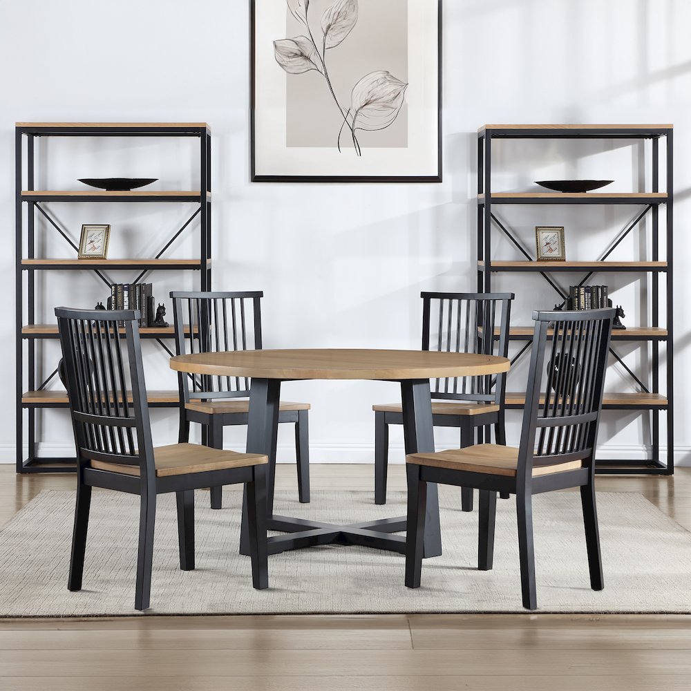 Magnolia 54" Round 5-Piece Dining Set. Picture 5