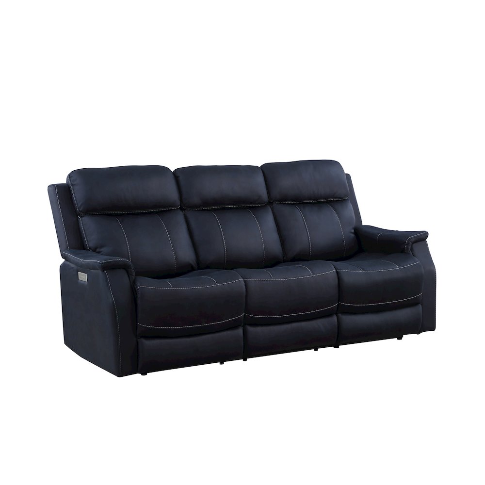 Valencia Dual Power Reclining Sofa - Ocean. Picture 1