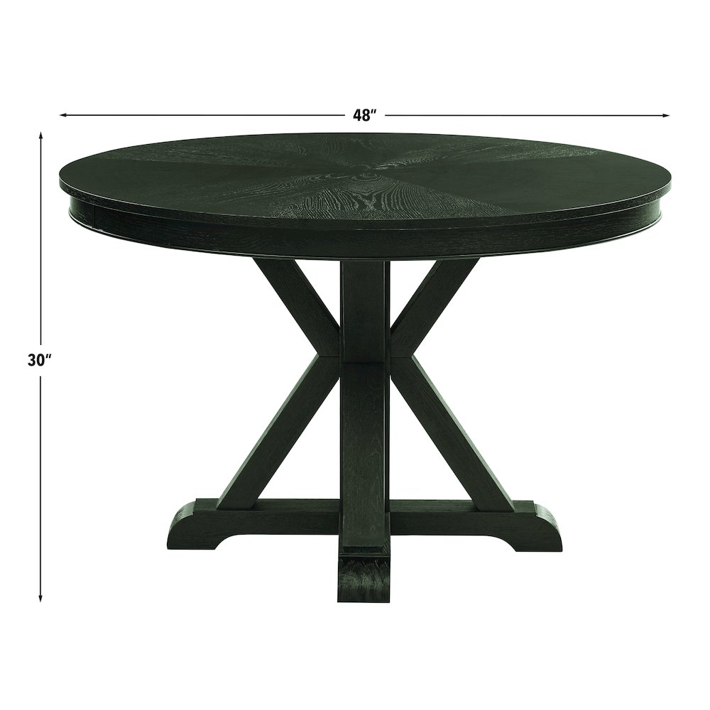 Rylie Dining Table, Black Finish. Picture 10