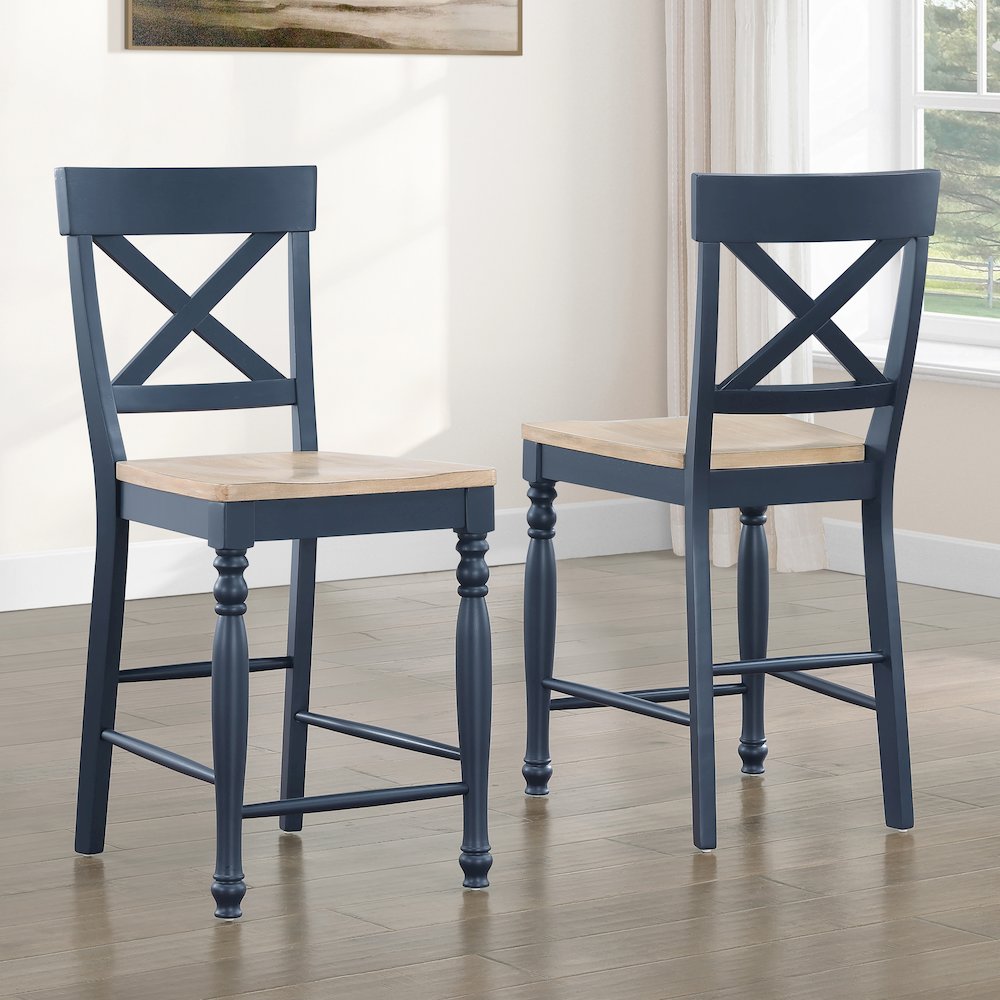 Darcy Blue Counter Chair. Picture 4