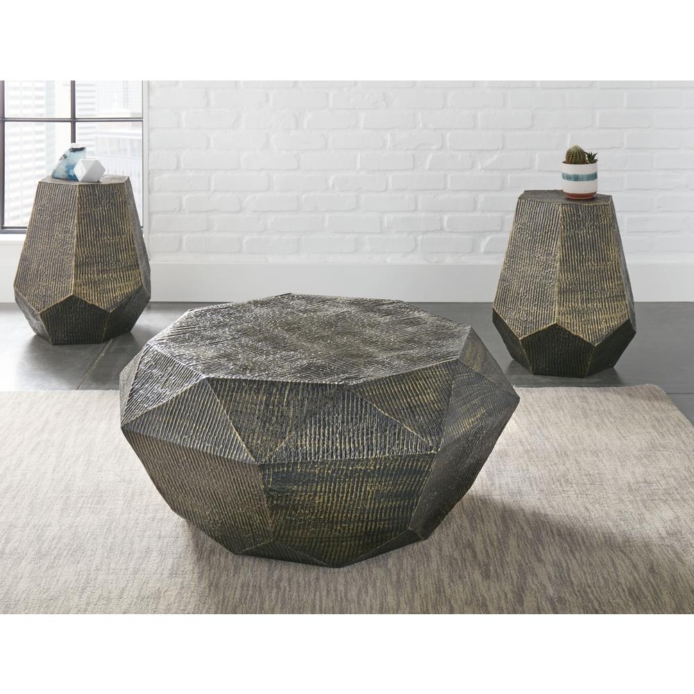 Donato Hexagon End Table. Picture 1