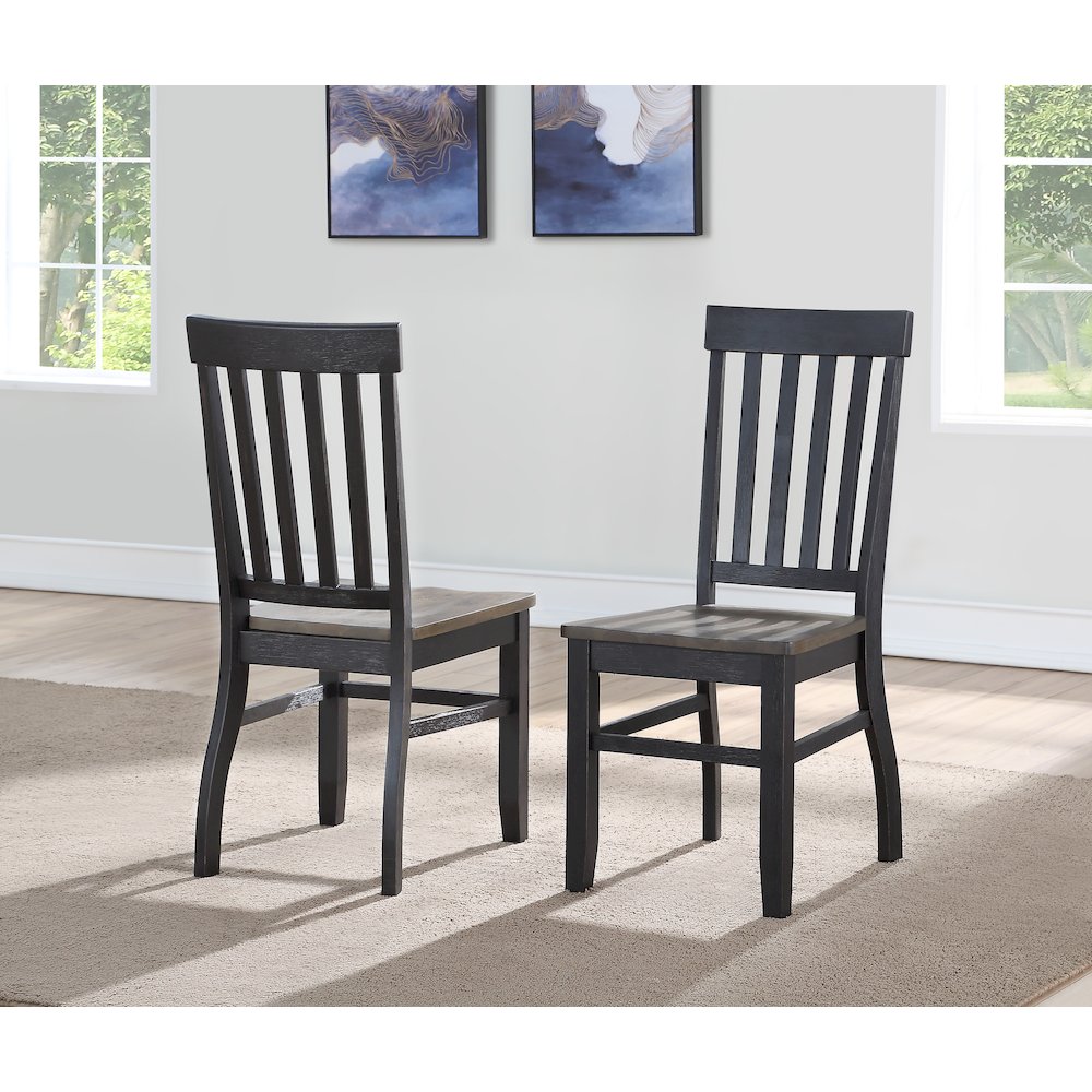 Raven Noir Dining Table with Bench and 4 Chairs. Picture 6