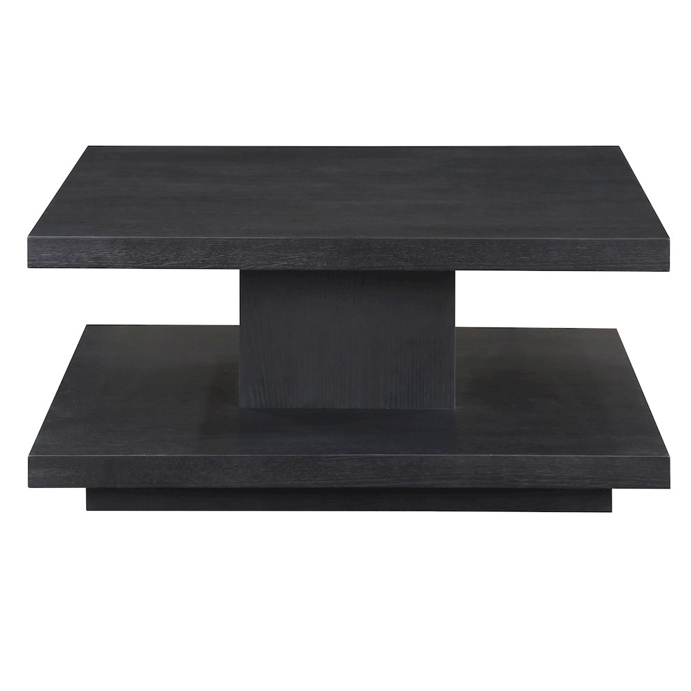 Canyon Cocktail Table with Casters, Black. Picture 2