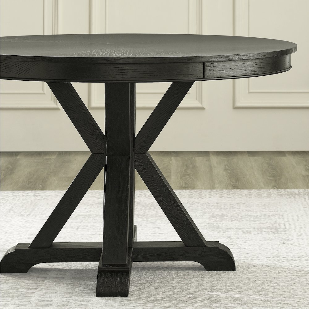 Rylie Dining Table, Black Finish. Picture 5