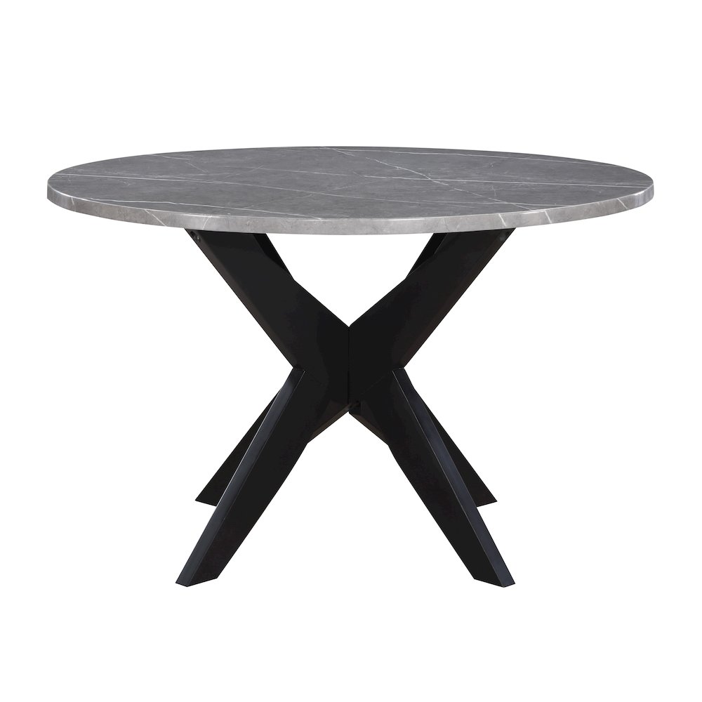 Amy 48-inch Round Faux-Marble Dining Table. Picture 2