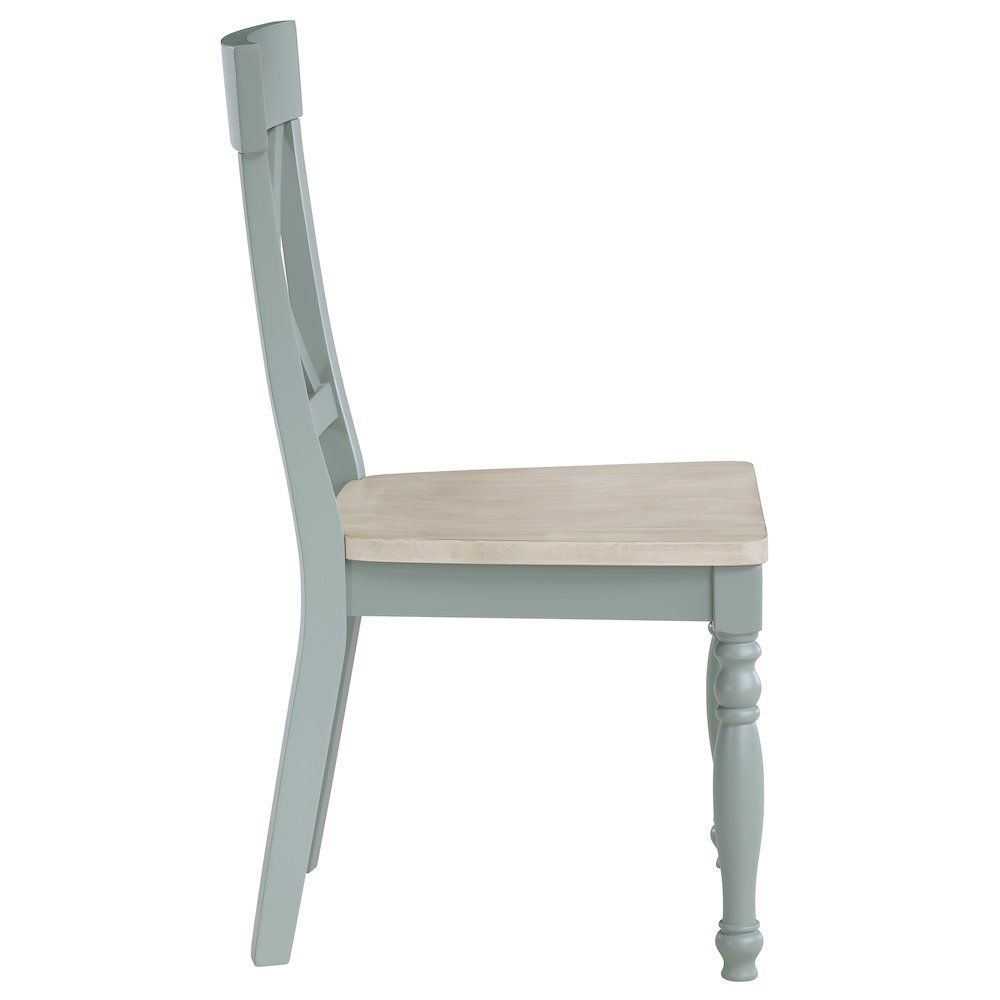 Darcy Green Side Chair. Picture 2