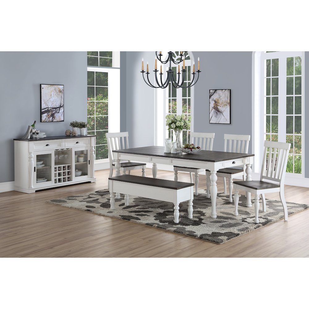 Joanna Two Tone Dining Set 6pc. Picture 6