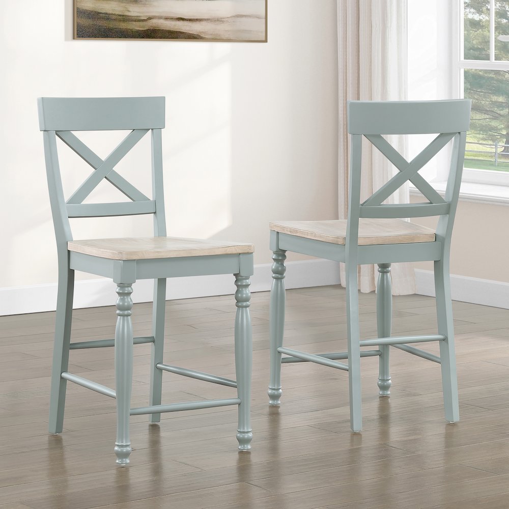 Darcy Green Counter Chair. Picture 4