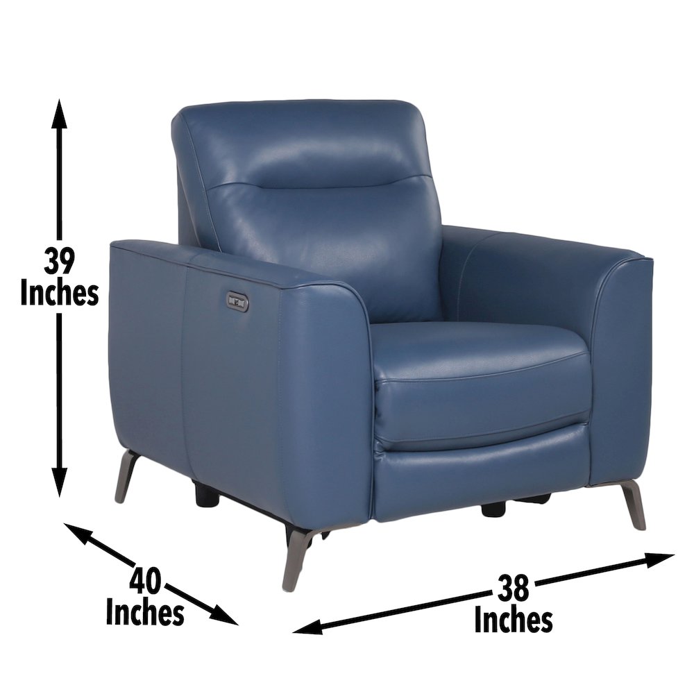 Sansa P/P Reclining Chair Ocean. Picture 9