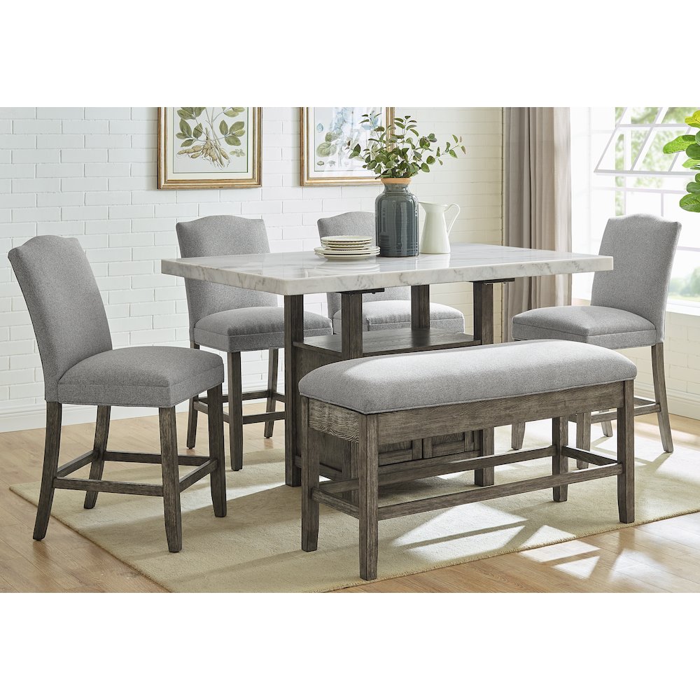 Grayson 6pc Counter Height Dining Set. Picture 6