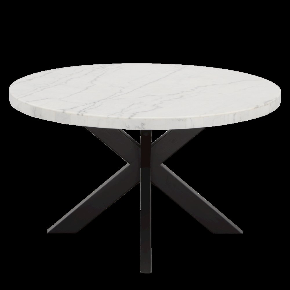 Xena Marble Top 52" Round Dining Table. Picture 2