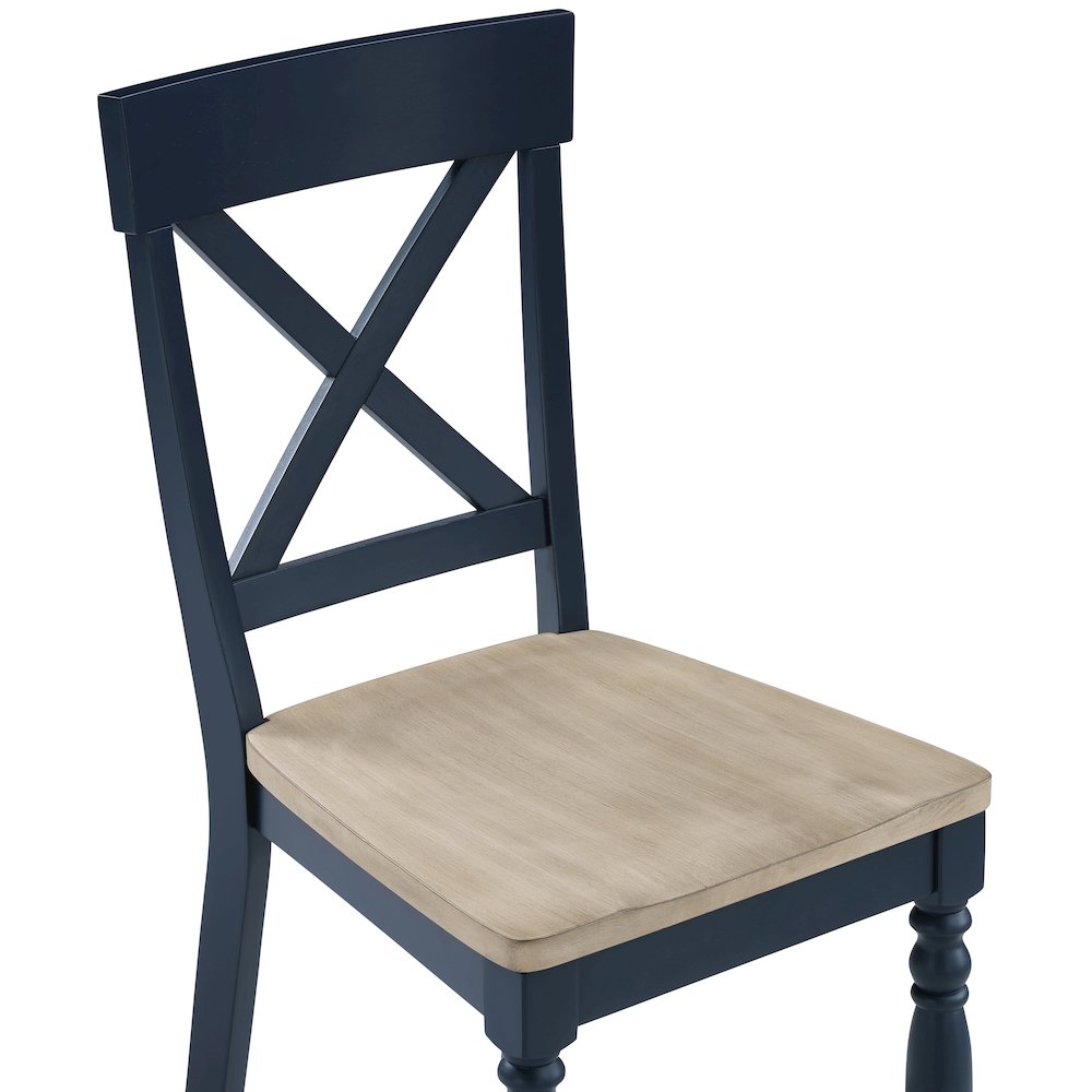 Darcy Blue Side Chair. Picture 6