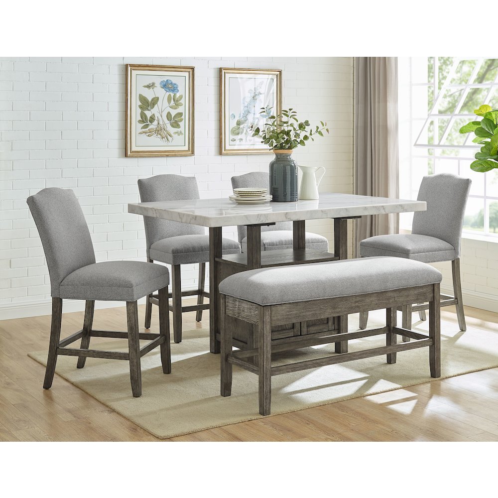 Grayson 6pc Counter Height Dining Set. Picture 5