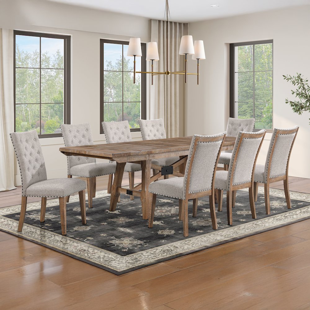 Riverdale Trestle Table with 8 RV700S Chairs. Picture 5