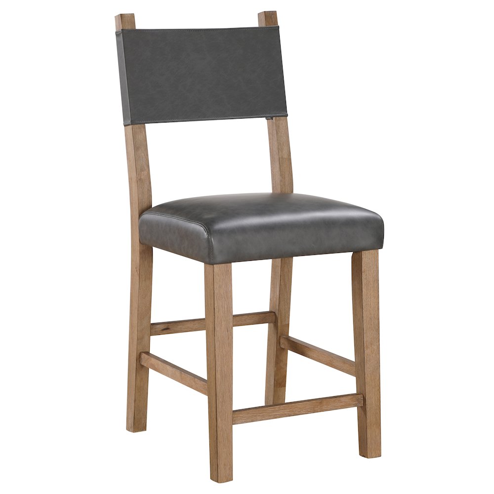 Aubrey Brown Counter Chair. Picture 1