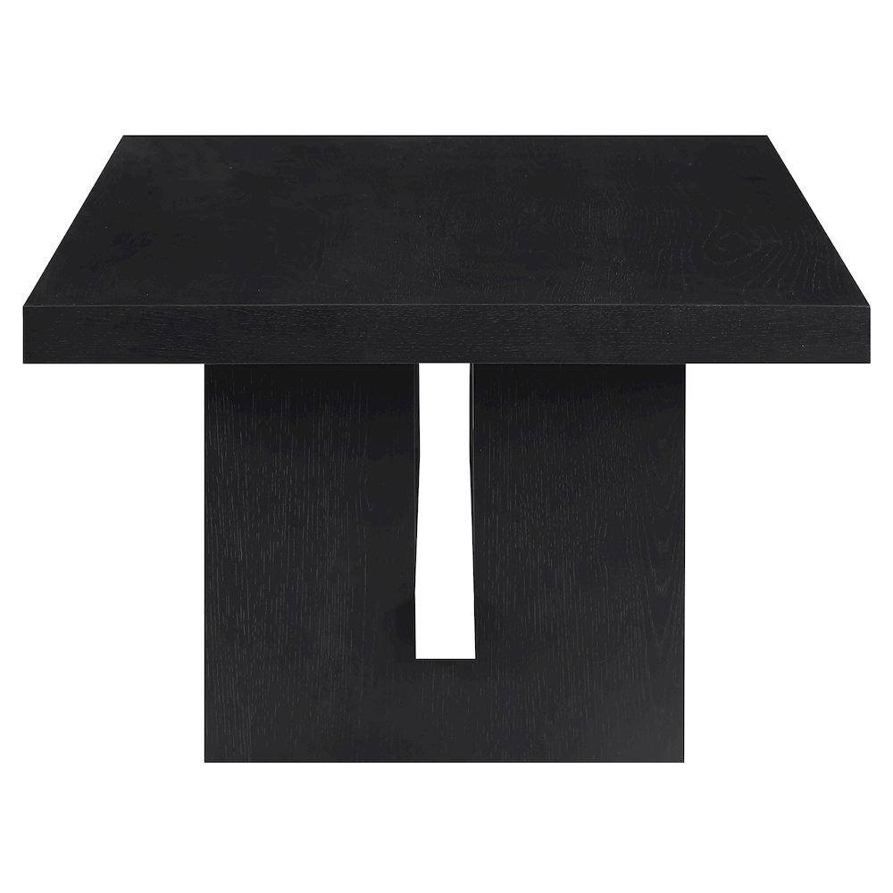 Aubrey 48" Coffee Table, Black Finish. Picture 5