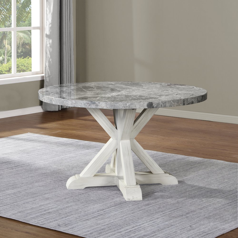 Canova 7PC Dining Gray Top. Picture 5