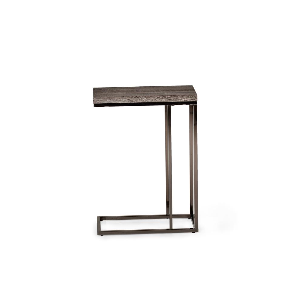 Lucia Chairside End Table w/Nickel. Picture 3